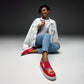 Rebel Artist Women’s Slip-On Canvas Shoes - Crimson