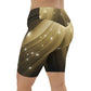 <p class="p1">Female artist shine bright rocking your Gold Spotlyght Biker Shorts<br></p> <p>&nbsp;</p>