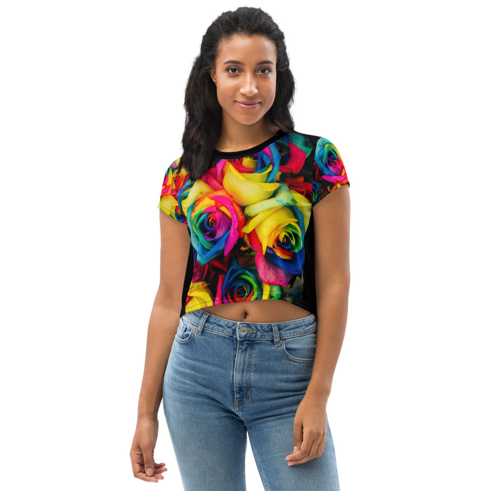 Moonlight & Roses Crop Tee