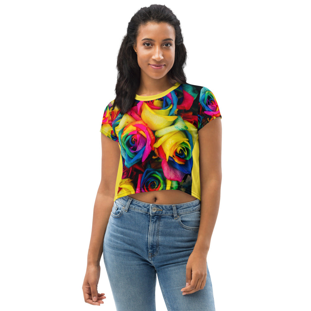 Sunlight & Roses Crop Tee