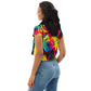 Emote Merch from SpotlYght Seeker - from the Bravo and Roses Collection the Sunlight & Roses Cropped Tee for the Female  Artist because artists deserve praise.