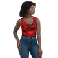 Vibrant Rose Crop Top