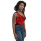 Vibrant Rose Crop Top