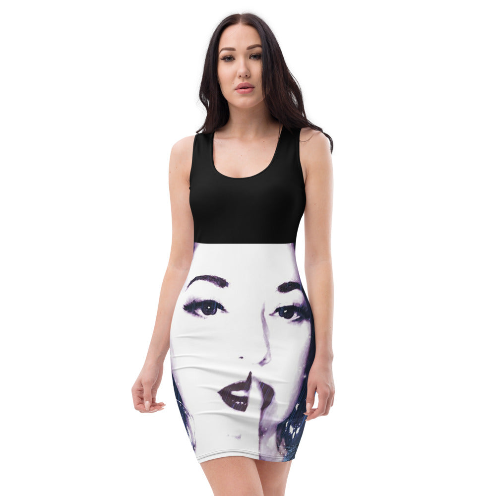 No One Ever Knew Bodycon Statement Dress - Black - SN5