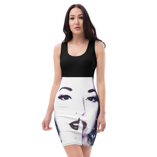 No One Ever Knew Bodycon Statement Dress - Black - SN5