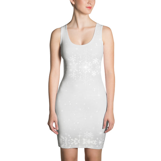 Snowflake Sparkle Bodycon Dress