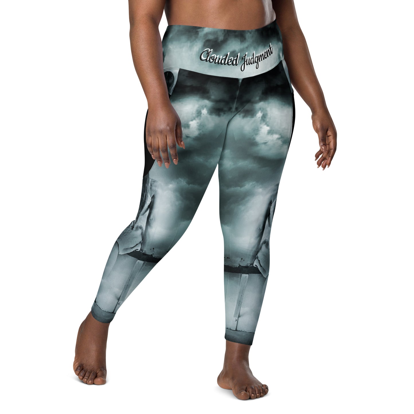 Clouded Judgment Leggings with Pockets - Plus Size