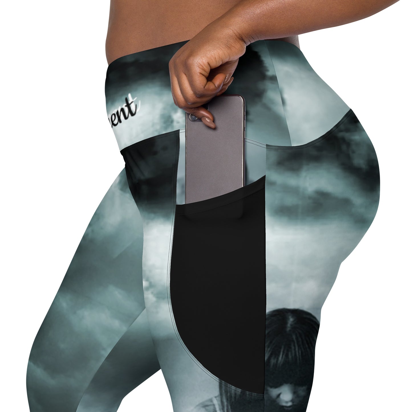 Clouded Judgment Leggings with Pockets - Plus Size