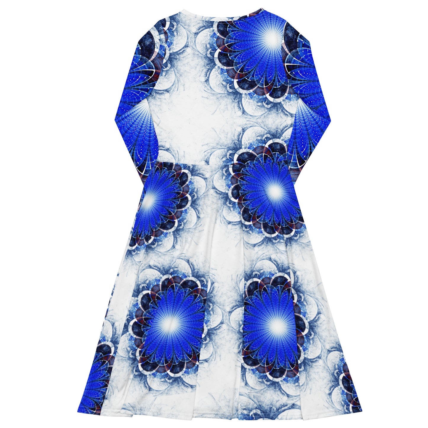 Perpetually Woke Artist Long Sleeve Midi Dress - B&W