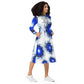 Perpetually Woke Artist Long Sleeve Midi Dress - B&W
