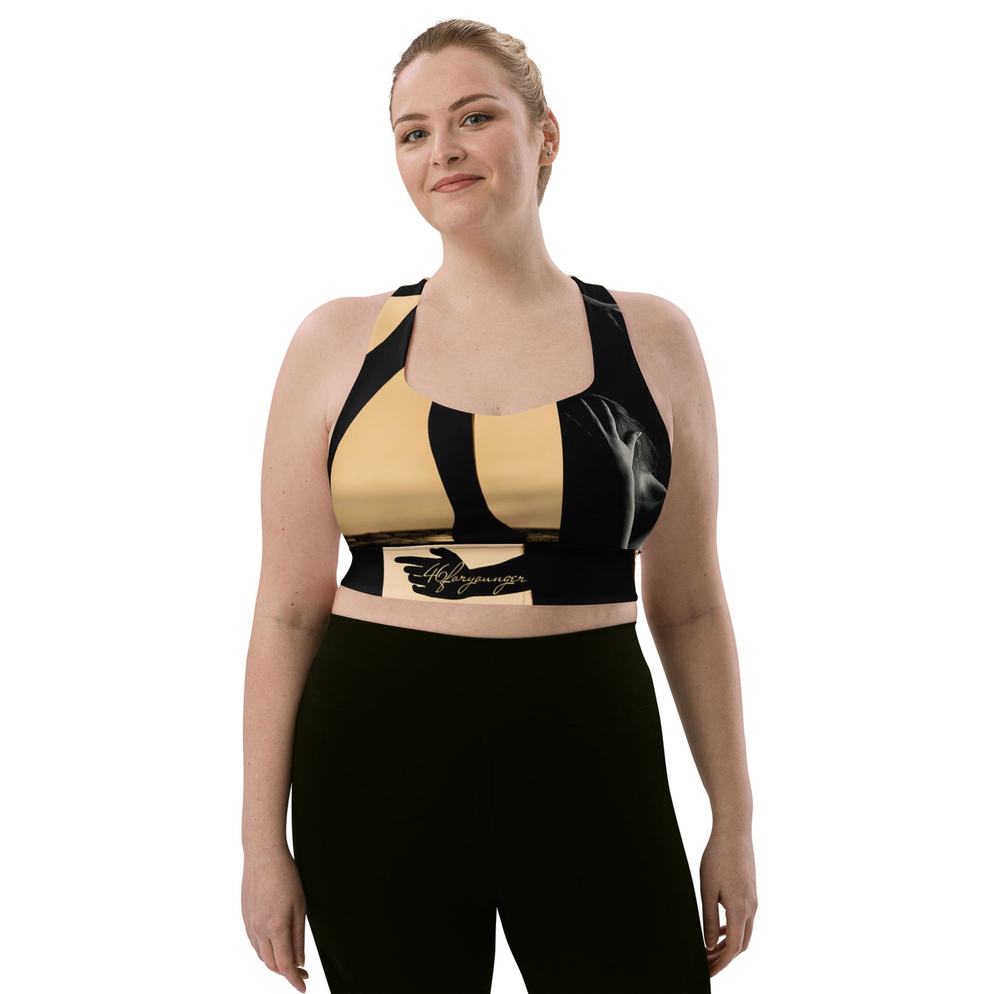 A-Ray of Emotions Sports Bra: Empowering artistic journey, fueling creativity with profound emotions. Plus Size