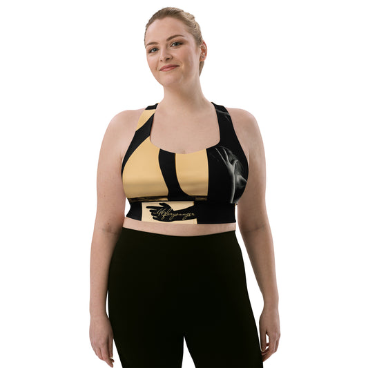 A-Ray of Emotions Sports Bra: Empowering artistic journey, fueling creativity with profound emotions. Plus Size