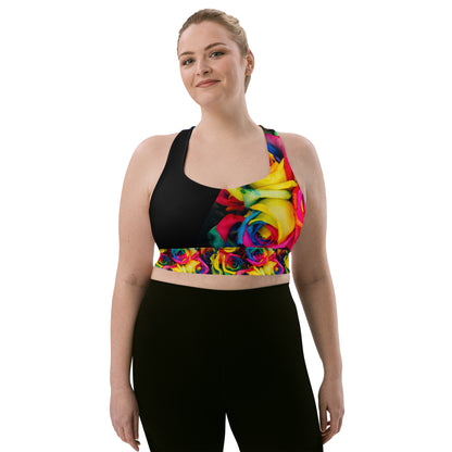 Moonlight & Roses Sports Bra - Plus Size