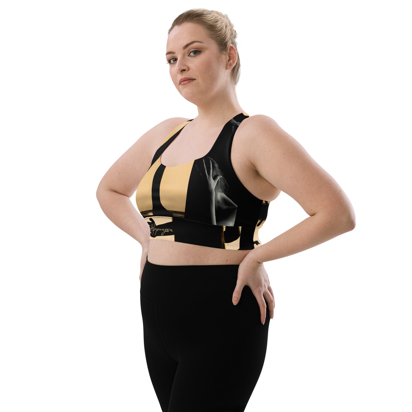 A-Ray of Emotions Sports Bra: Empowering artistic journey, fueling creativity with profound emotions. Plus Size