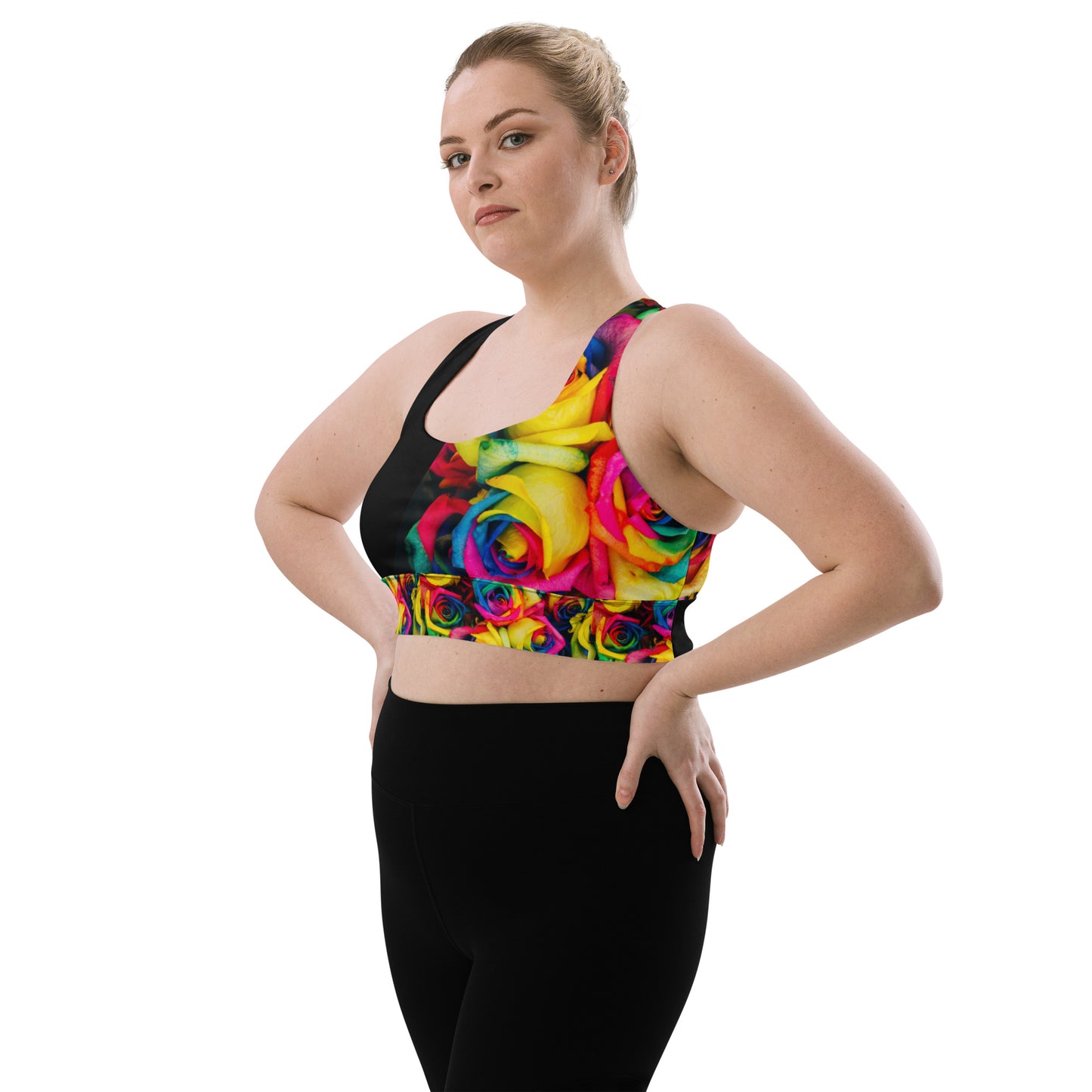 Moonlight & Roses Sports Bra - Plus Size