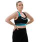 See yourself in the Spotlight in these LBS Aqua Spotlight Plus Size Sports Bra for the Female Artist.