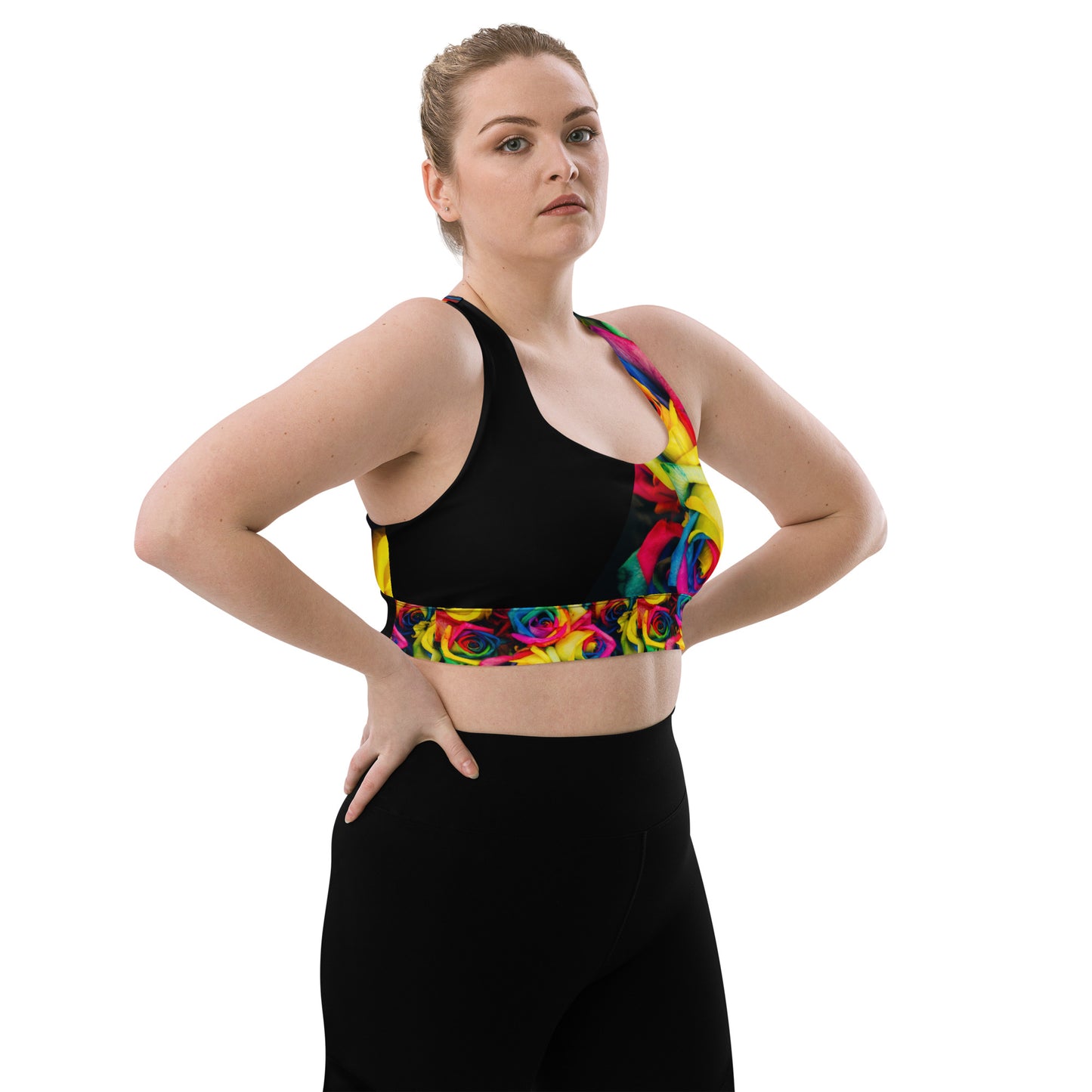 Moonlight & Roses Sports Bra - Plus Size