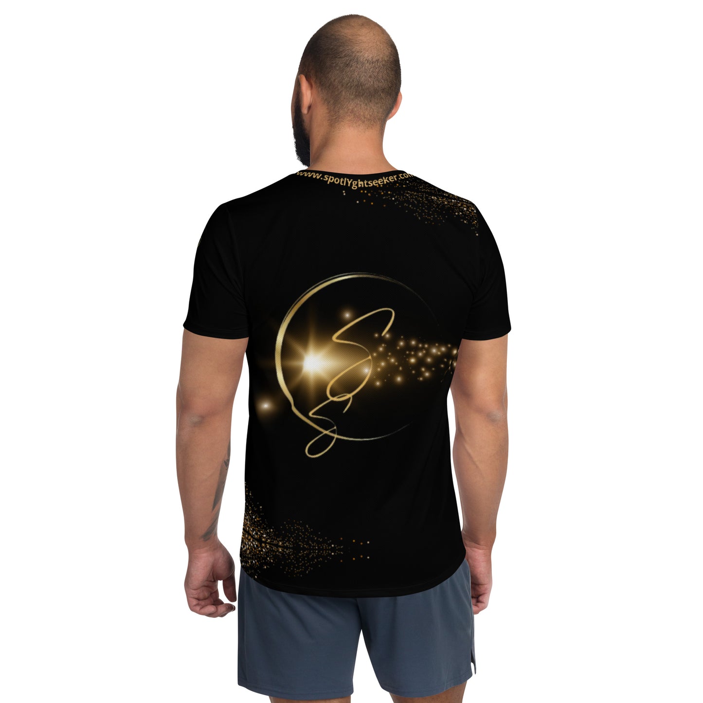 Signature SpotlYght 'N Sequin-Simulated Men's Athletic T-shirt