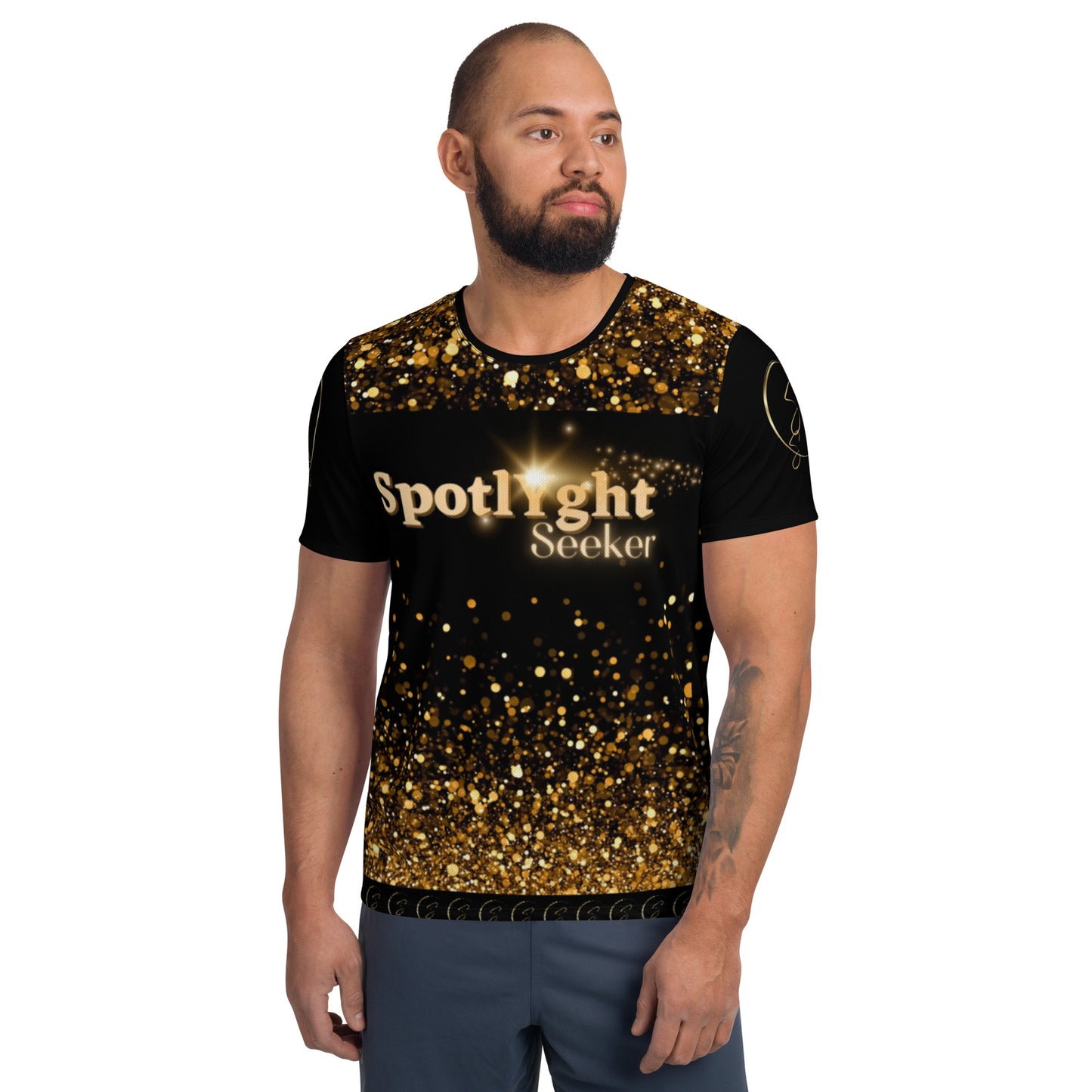 Signature SpotlYght 'N Sequin-Simulated Men's Athletic T-shirt