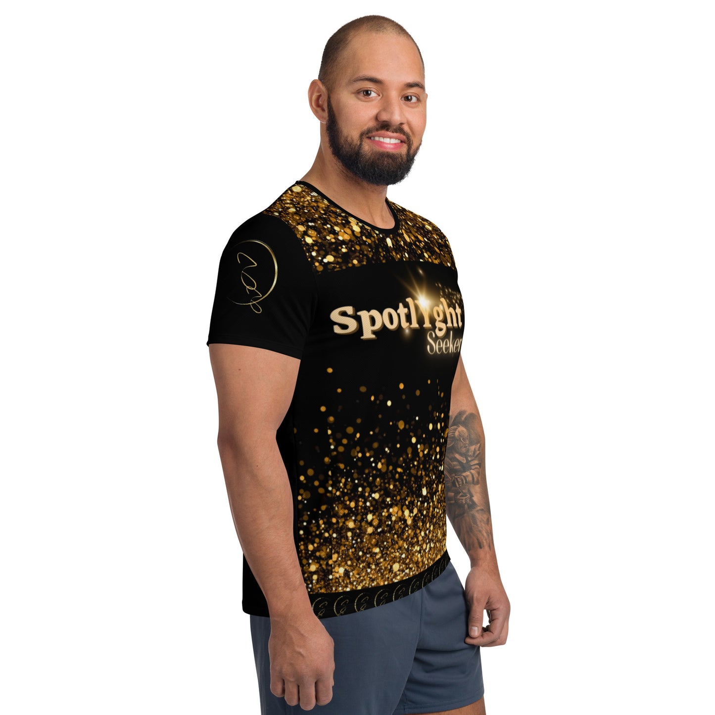 Signature SpotlYght 'N Sequin-Simulated Men's Athletic T-shirt