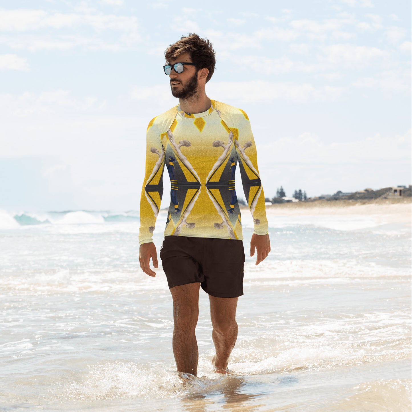 LBS Men's Pyramid Spotlight Rash Guard