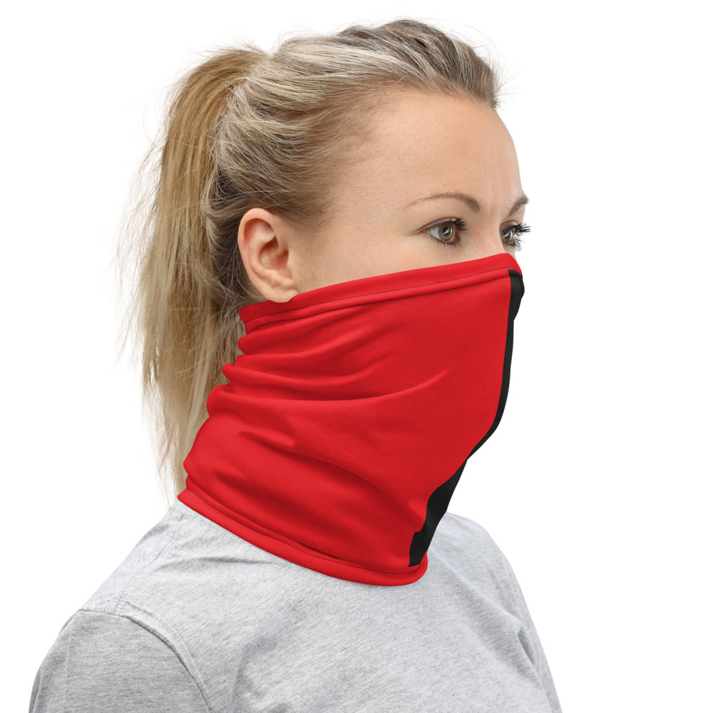 Bold Bunny Neck Gaiter - BLK & Red