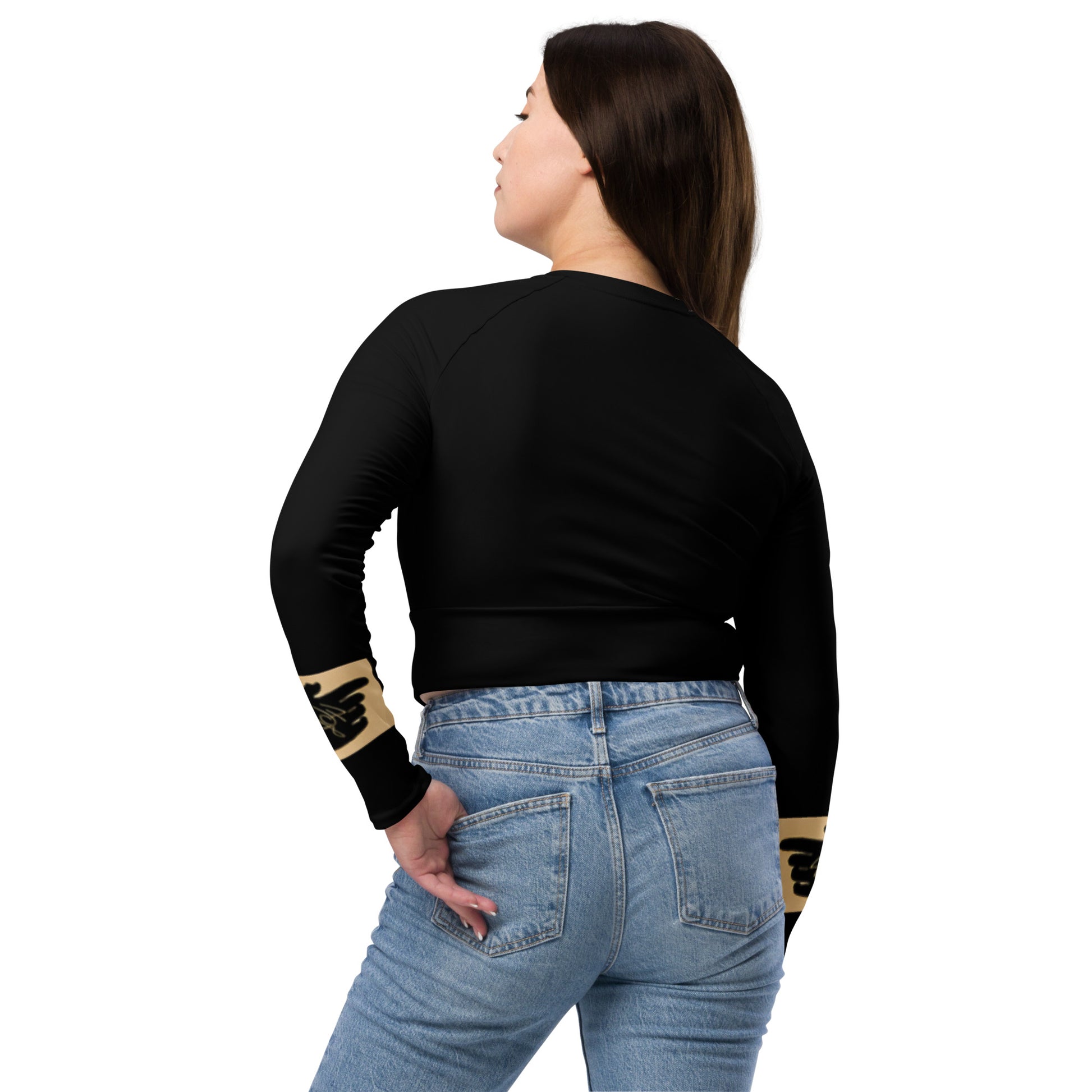A-Ray of Emotions Long-Sleeve Crop Top - Reach: Inspire and Stretch