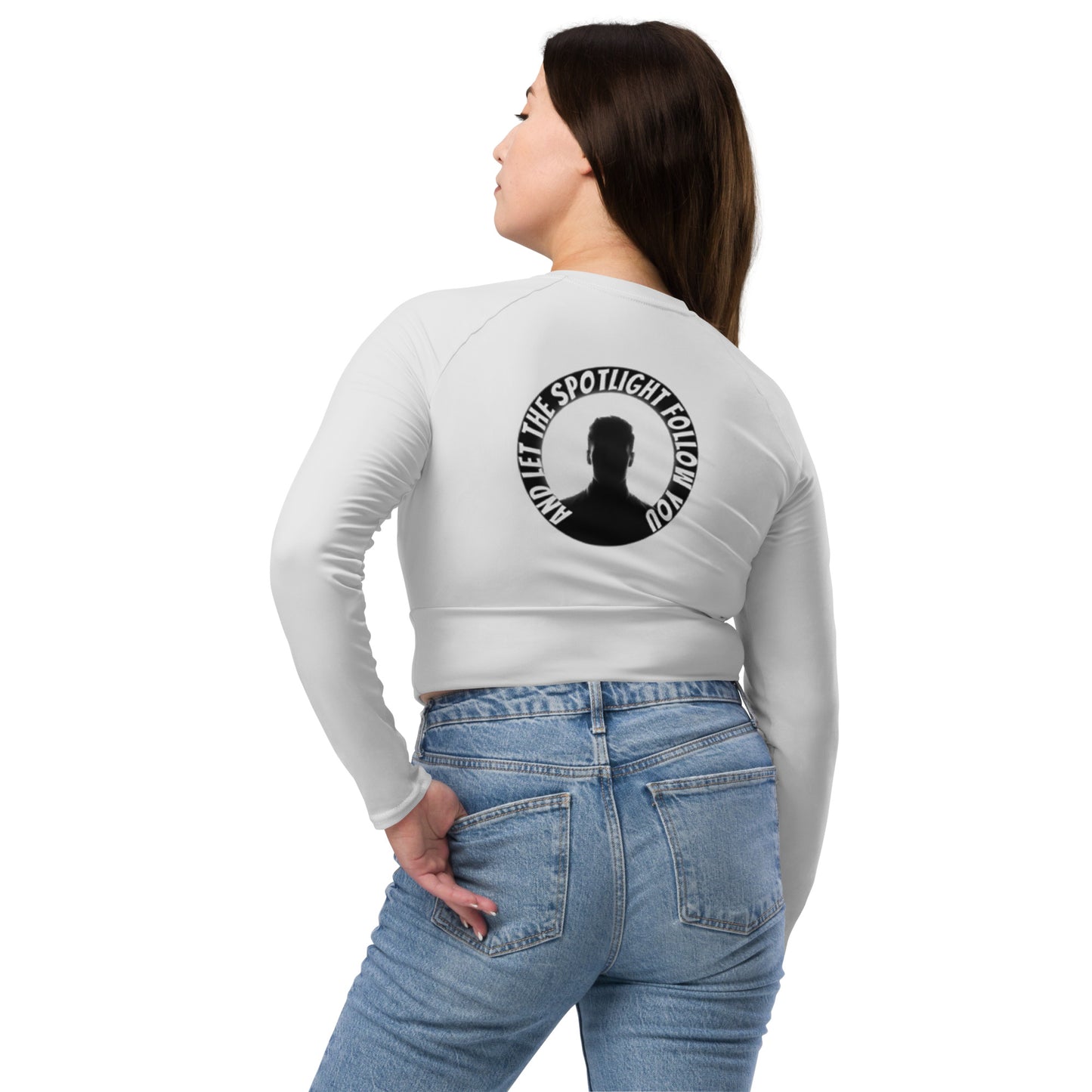 LBS Long-Sleeve Crop Top - Whisper - Plus Size