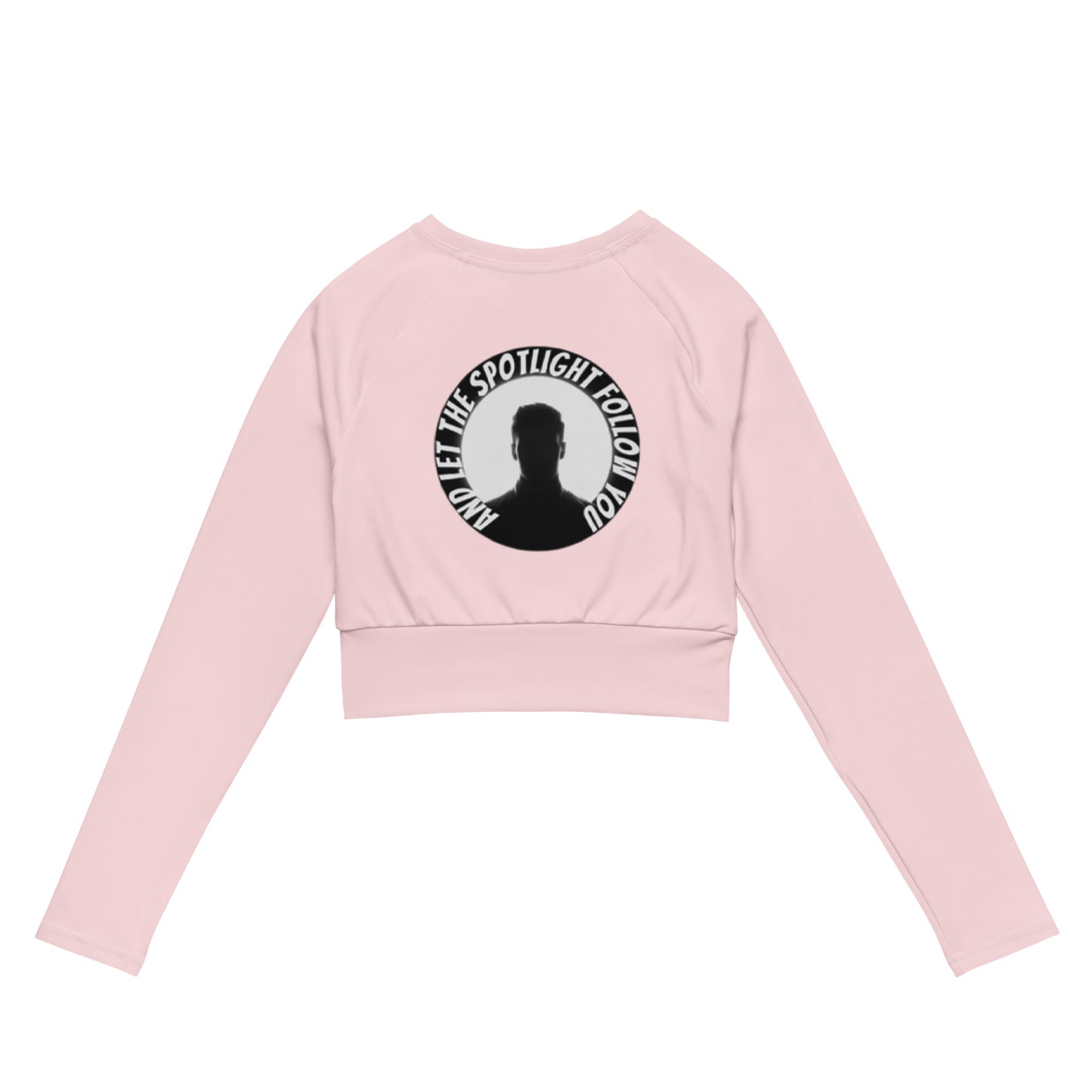LBS Long-Sleeve Crop Top - Pink - Plus Size