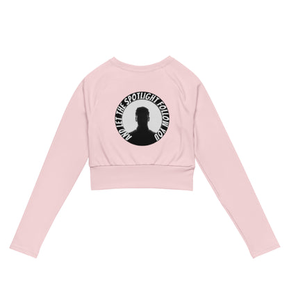 LBS Long-Sleeve Crop Top - Pink - Plus Size