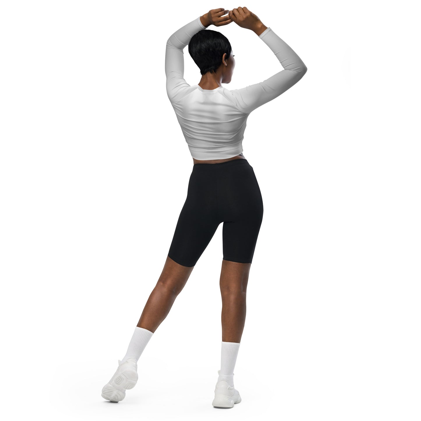 LBS Silver Spotlight Long-Sleeve Crop Top