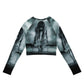 Clouded Judgment Long-Sleeve Crop Top