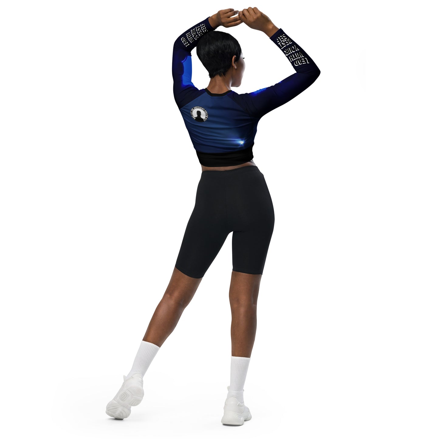 LBS Long-Sleeve Crop Top - WS BLK