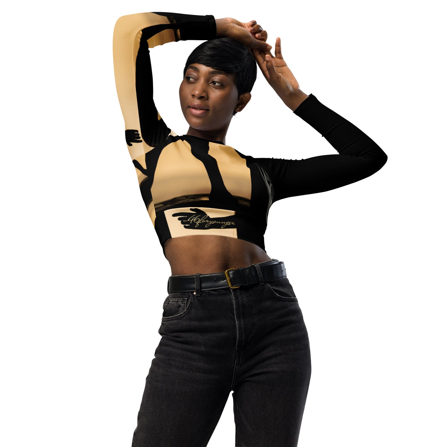A-Ray of Emotions' Long Sleeve Crop Top - AH - Emote Merch, designed to inspire you to tap into profound emotions that elevate your artistry. 