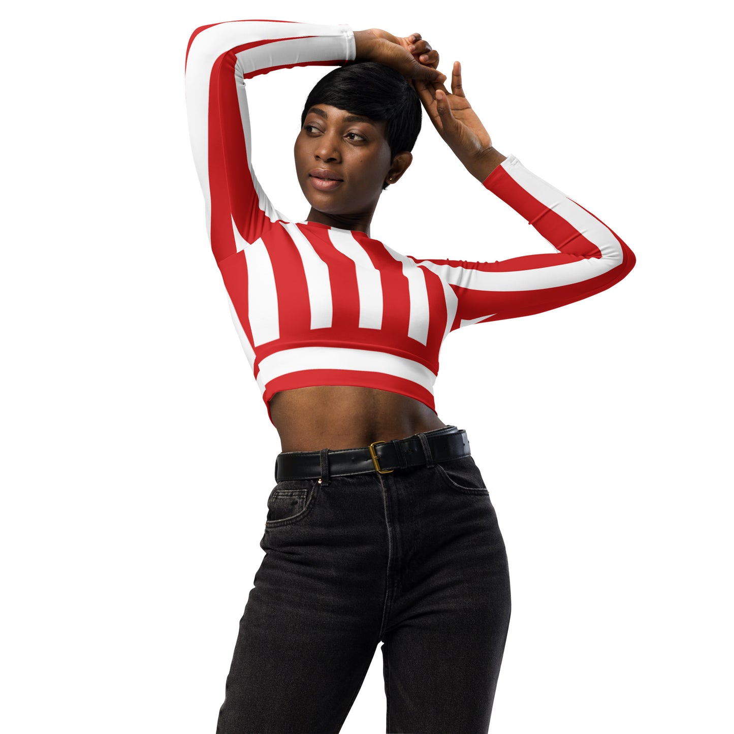 Candy Cane Crop Top