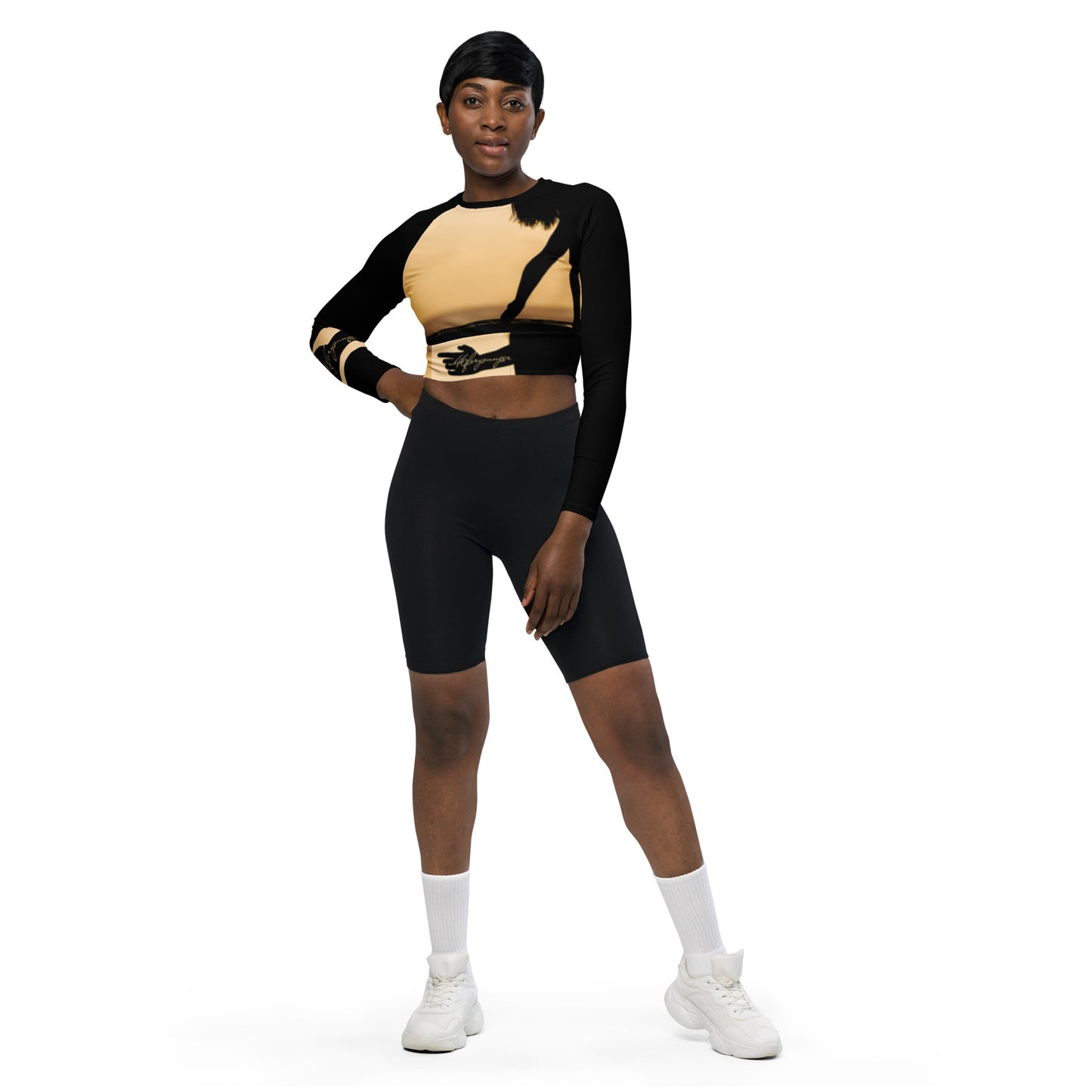 A-Ray of Emotions Long-Sleeve Crop Top - Bracelet
