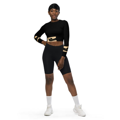 A-Ray of Emotions Long Sleeve Crop Top: Let Your Art Be the Healing Embrace. 
