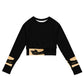 A-Ray of Emotions Long Sleeve Crop Top: An artistic canvas for profound emotions like tragedy, grief, shame, depression, and sadness. Let your art be the healing embrace for your audience, fostering connection and transformation.