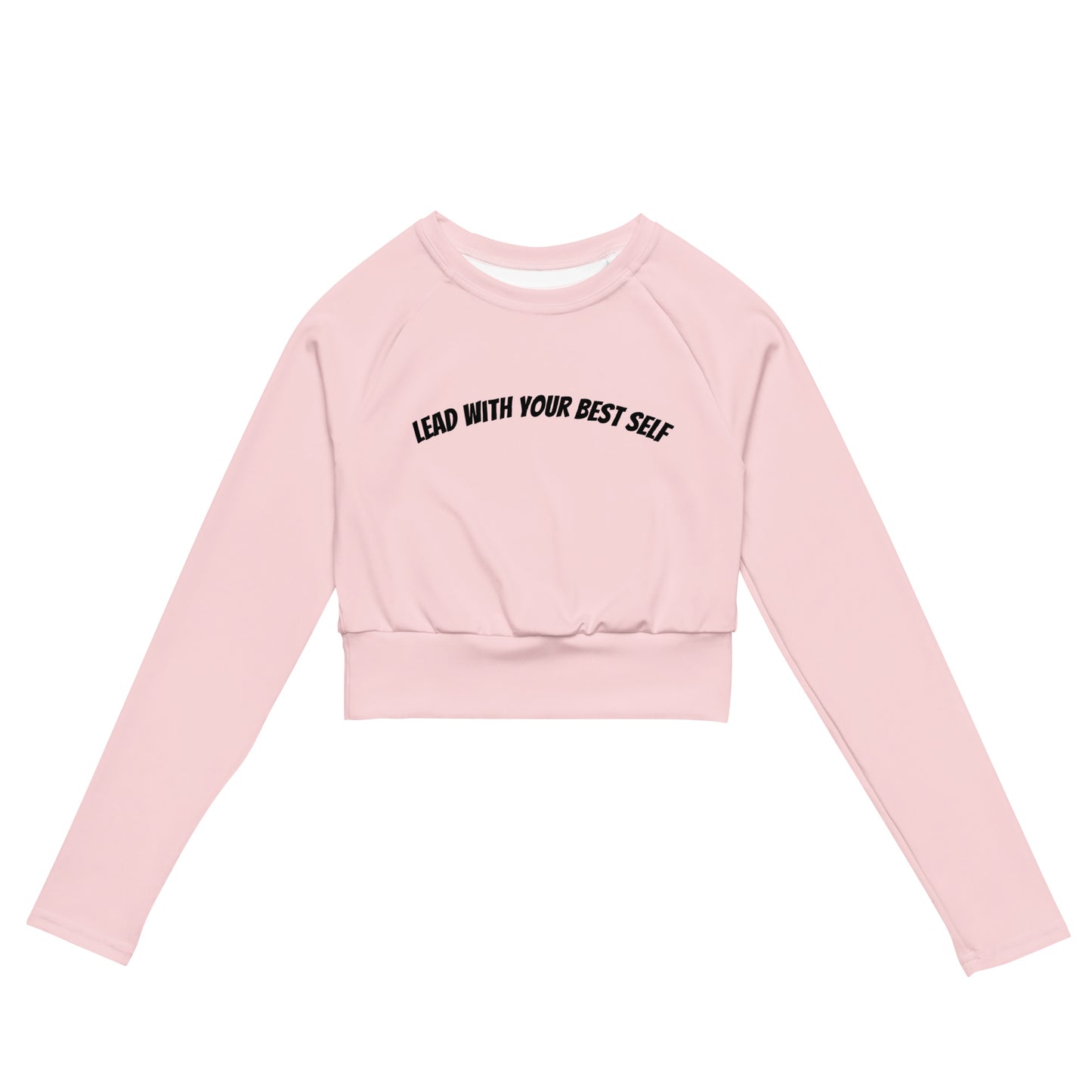 LBS Long-Sleeve Crop Top - Pink - Plus Size