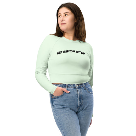 LBS Long-Sleeve Crop Top - Honey Dew - Plus Size