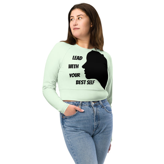 LBS Long-Sleeve Crop Top - Honey Dew Face - Plus Size