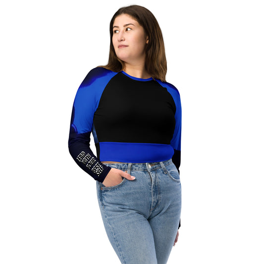 LBS Long-Sleeve Crop Top - WS BLK - Plus Size