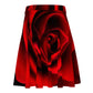 Vibrant Rose Skater Skirt - Plus