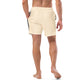 Male artist confidently stands out in vibrant race car swim trunks from SpotlYght Seeker, symbolizing success and creative expression. Skrrt your way to style and savings!