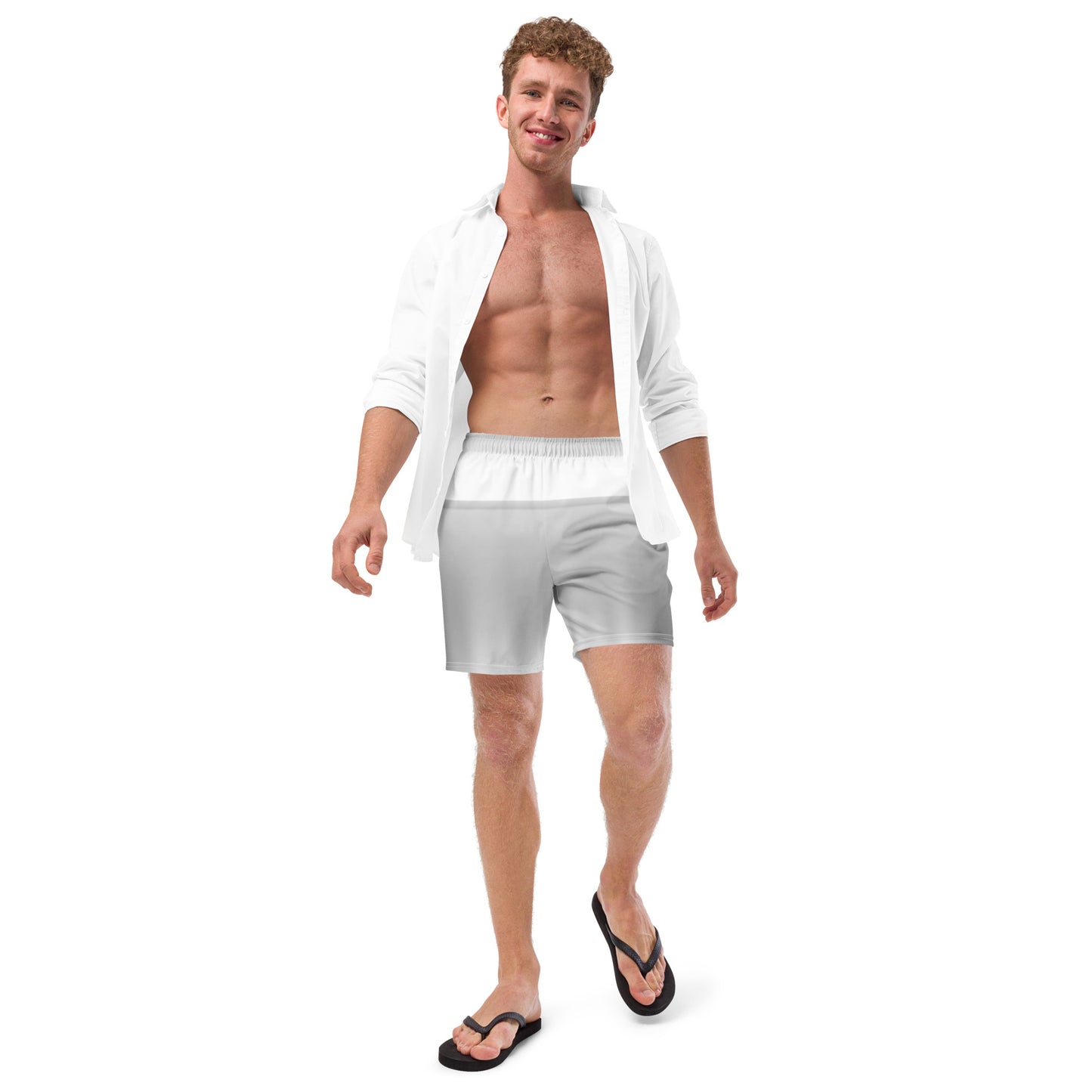 LBS Men's Silver Spotlight Swim Trunks