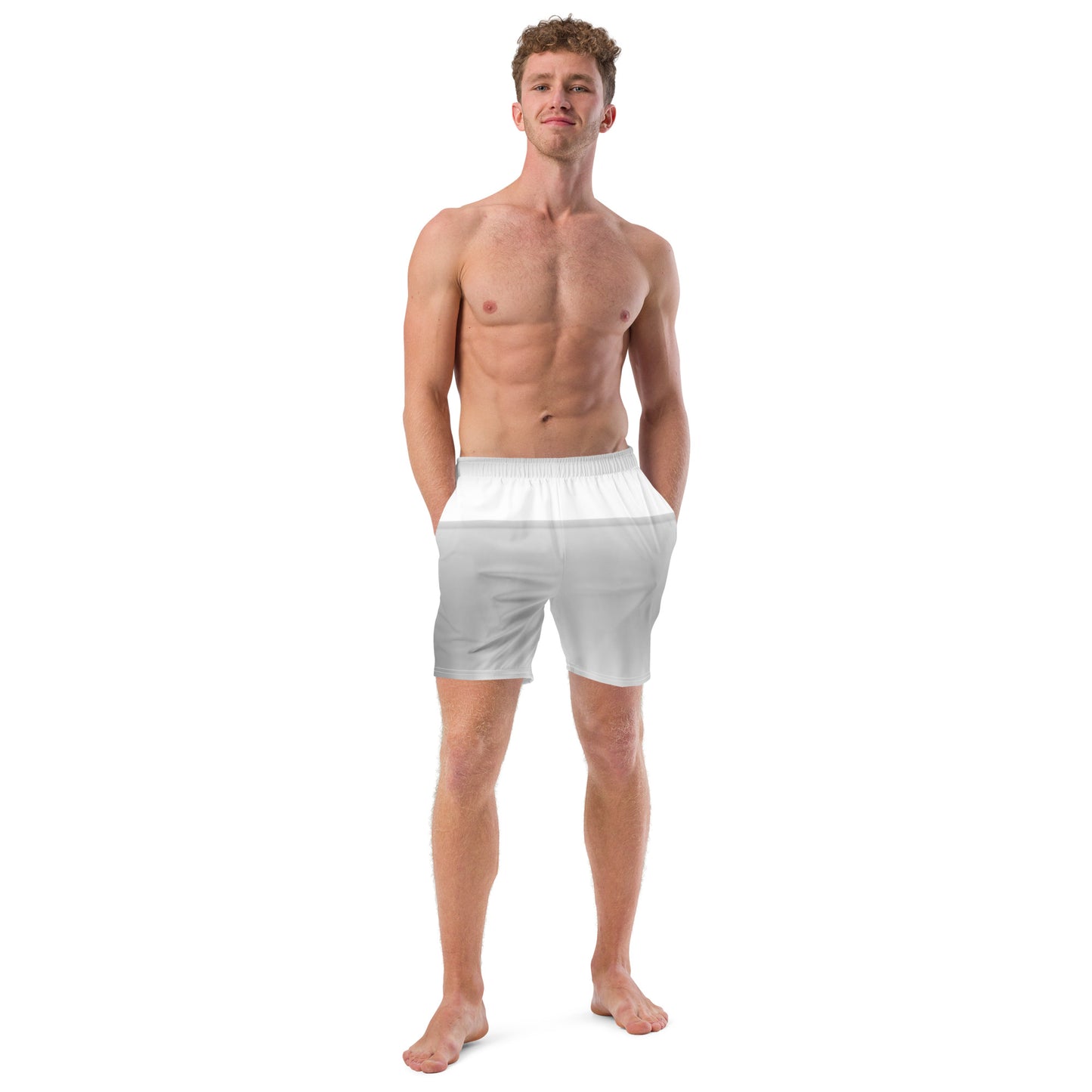 LBS Men's Silver Spotlight Swim Trunks