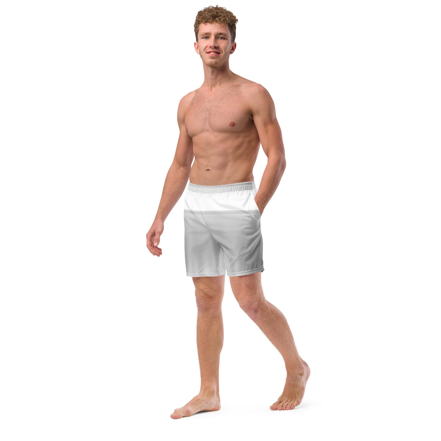 LBS Men's Silver Spotlight Swim Trunks