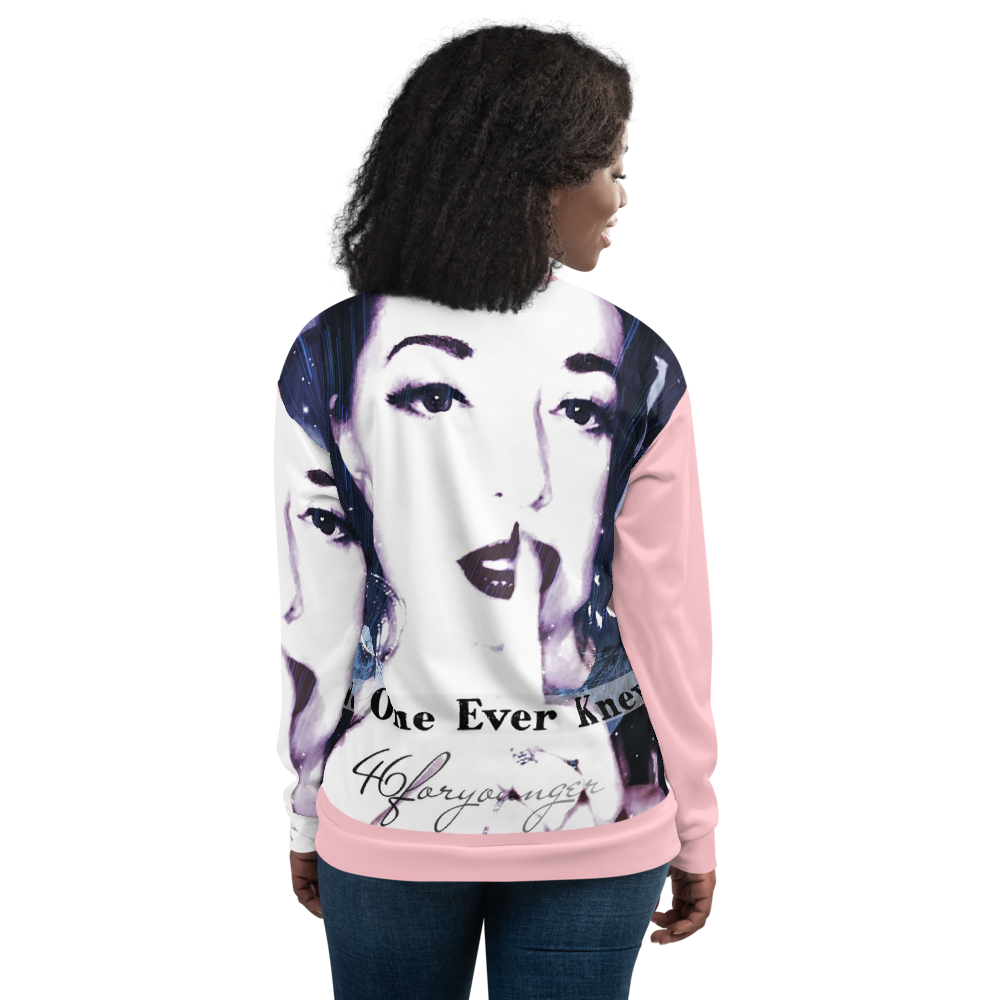 46foryounger No One Ever Knew Unisex Bomber - Pink - SN5