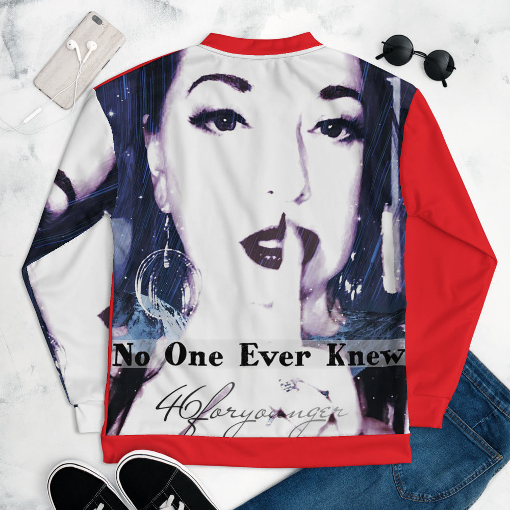 46foryounger No One Ever Knew Unisex Bomber - Red - SN5