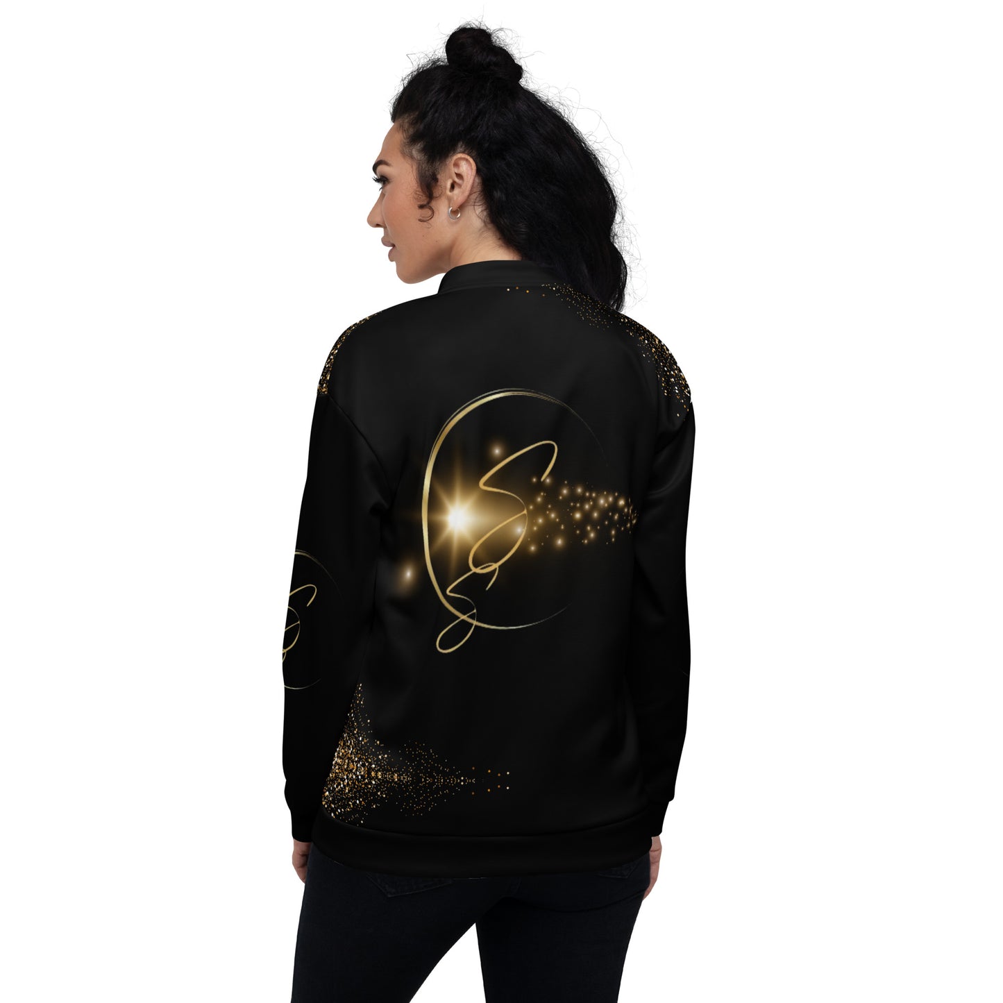 Rebel Artist Unisex Bomber Jacket - Black
